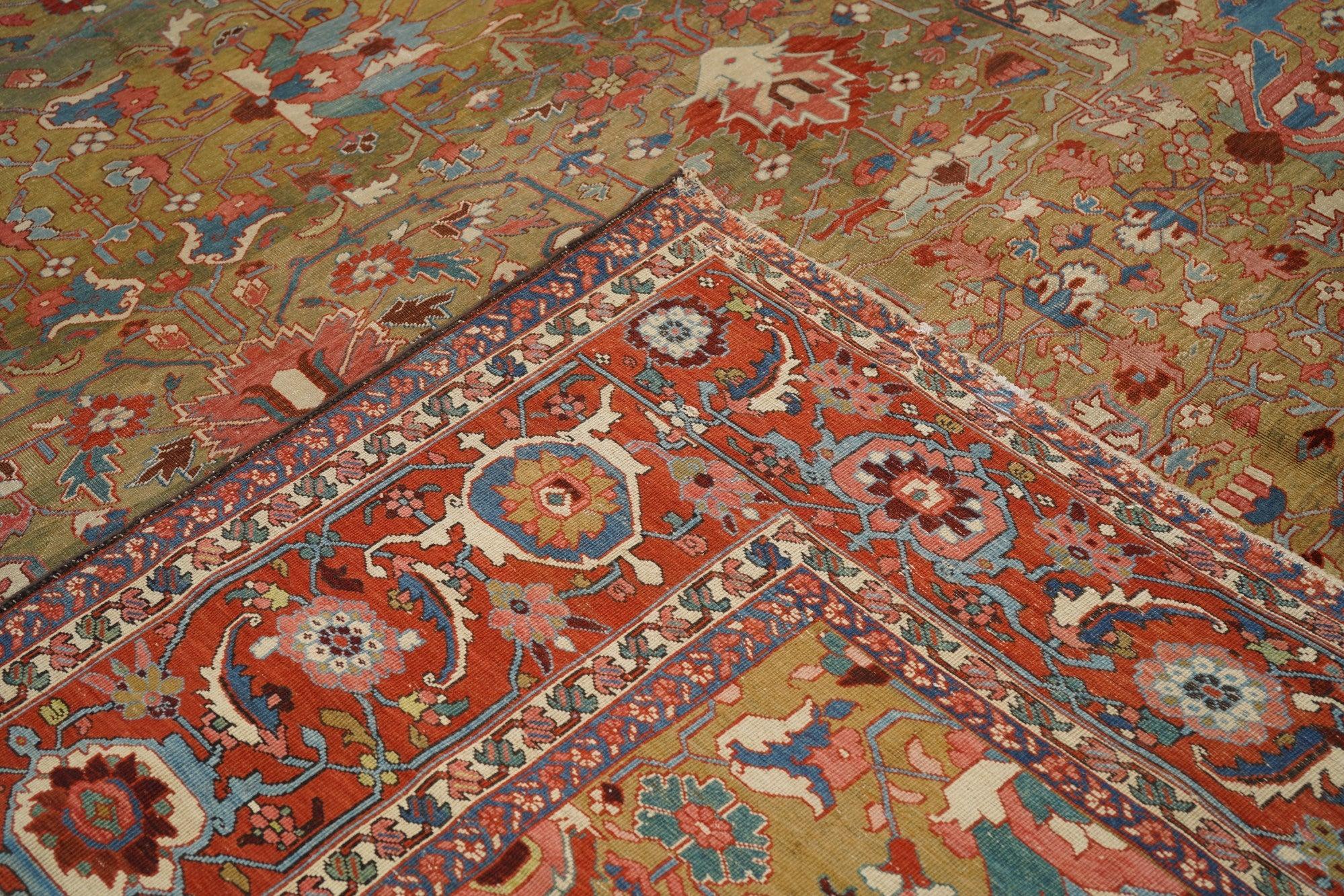 Antiker Serapi-Teppich 11'6'' x 15'0'' aus Serapi im Angebot 3