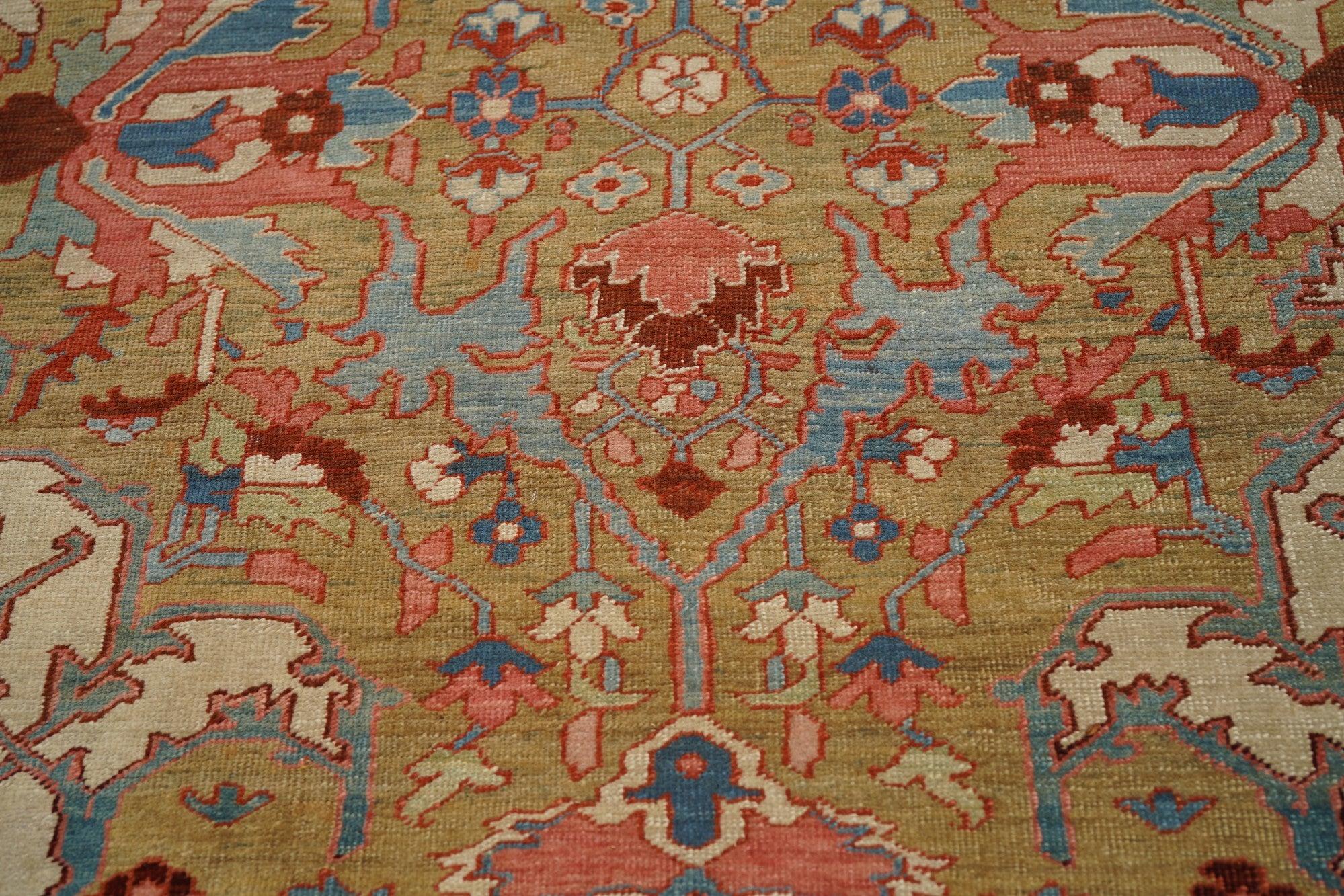 Antiker Serapi-Teppich 11'6'' x 15'0'' aus Serapi im Angebot 1