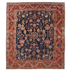 Tapis Serapi ancien de 4'3'' x 5' pouces