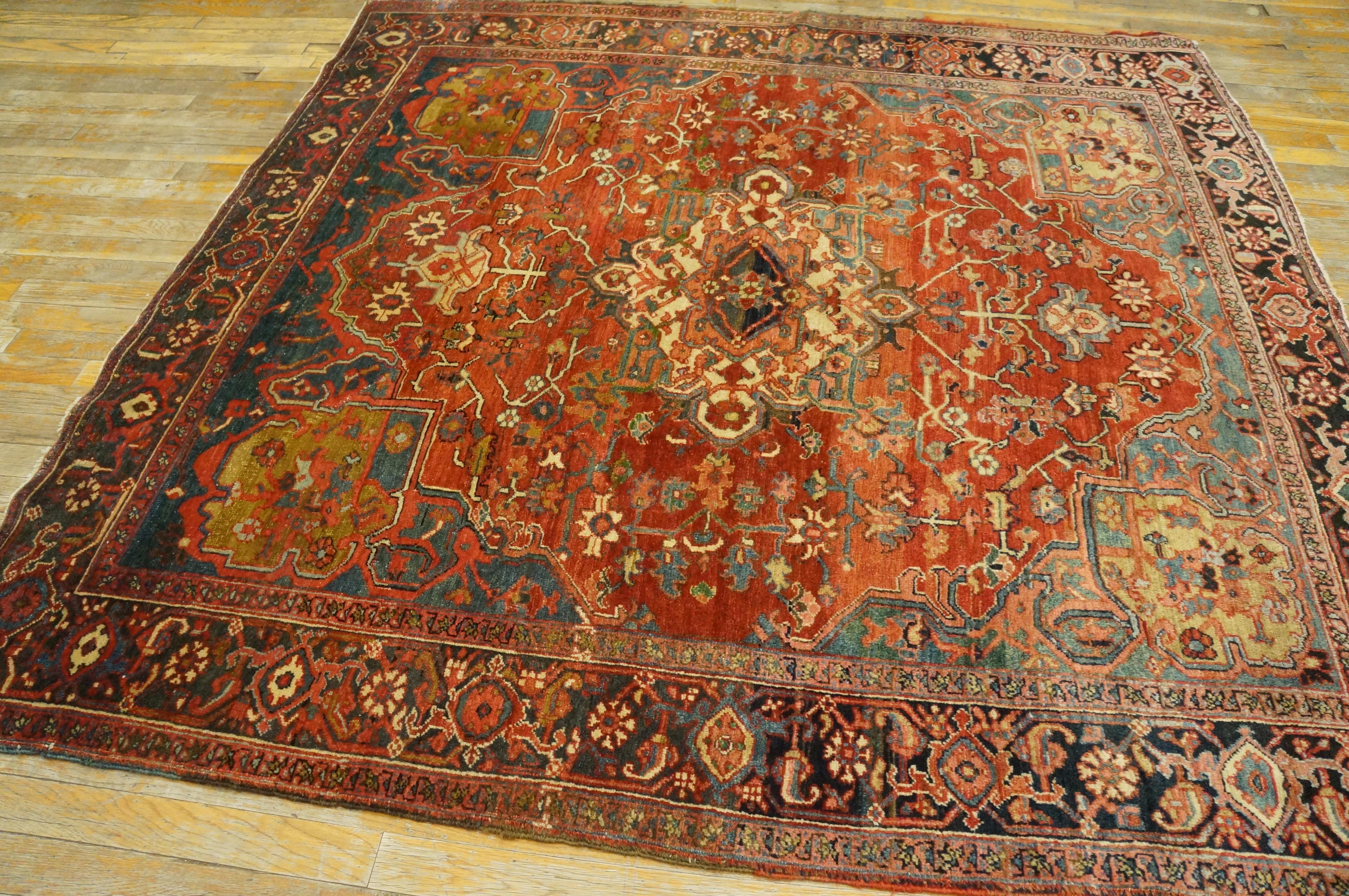 Antique Serapi rug, measures: 6'0