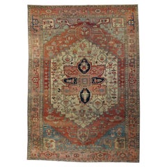 Tapis Serapi ancien de 8'5'' x 12' pouces