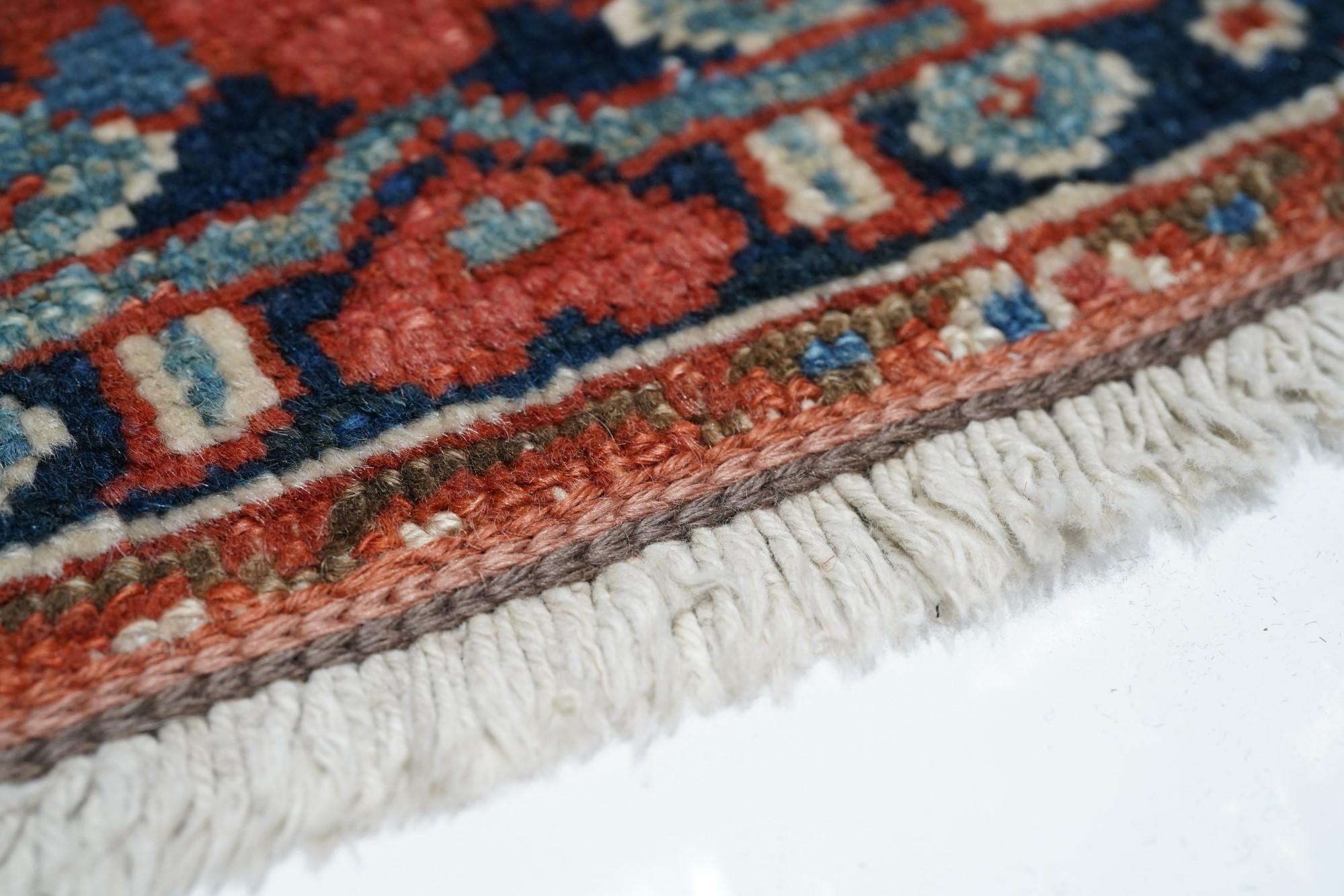Late 19th Century Antique Serapi Rug For Sale
