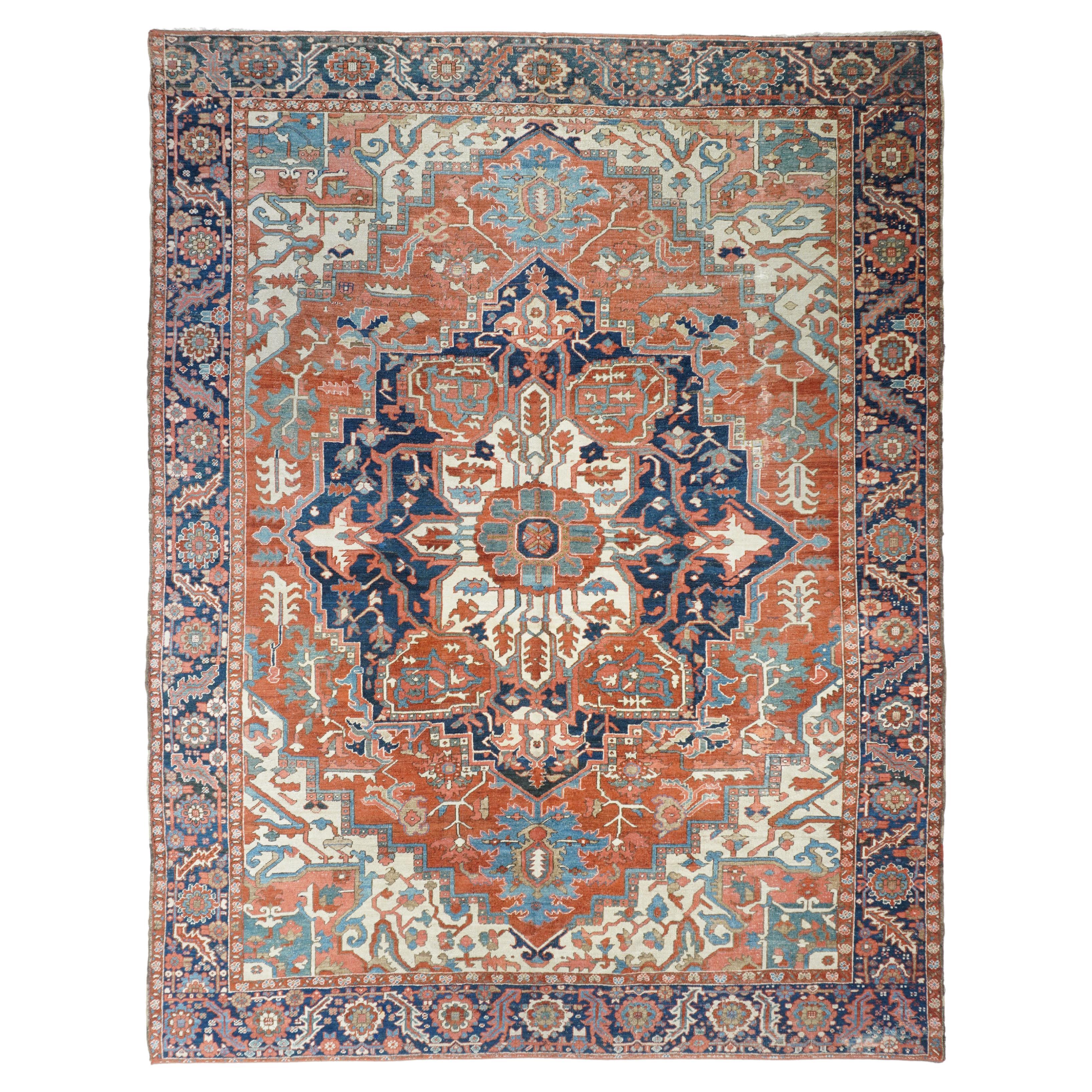 Antique Serapi Rug