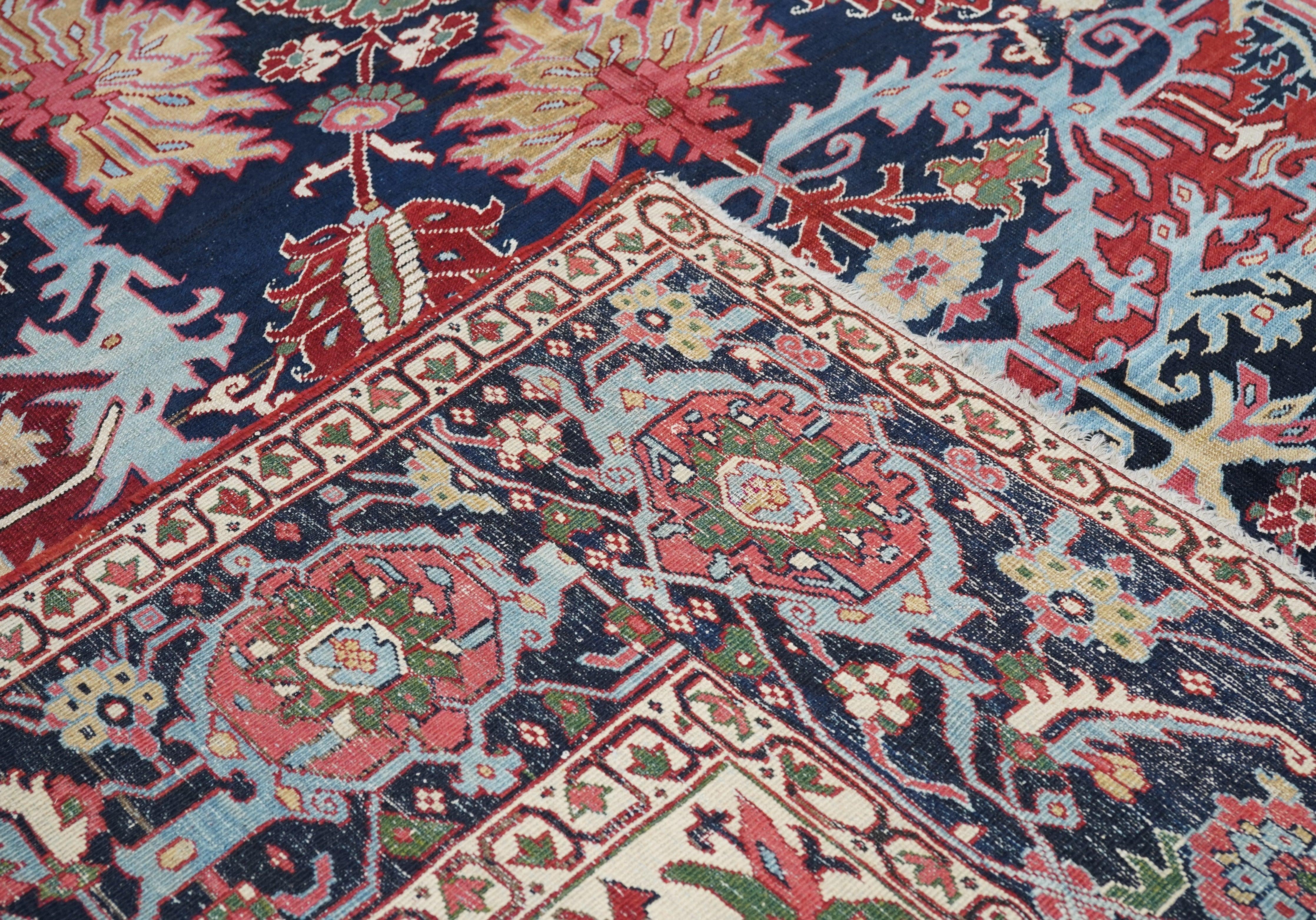 Antiker Serapi-Teppich 9'7'' x 12'7'' im Angebot 6