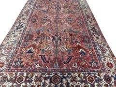 Antique Serapi Rug Antique Persian Heriz Serapi Rug Handmade Persian Rug 8x11
