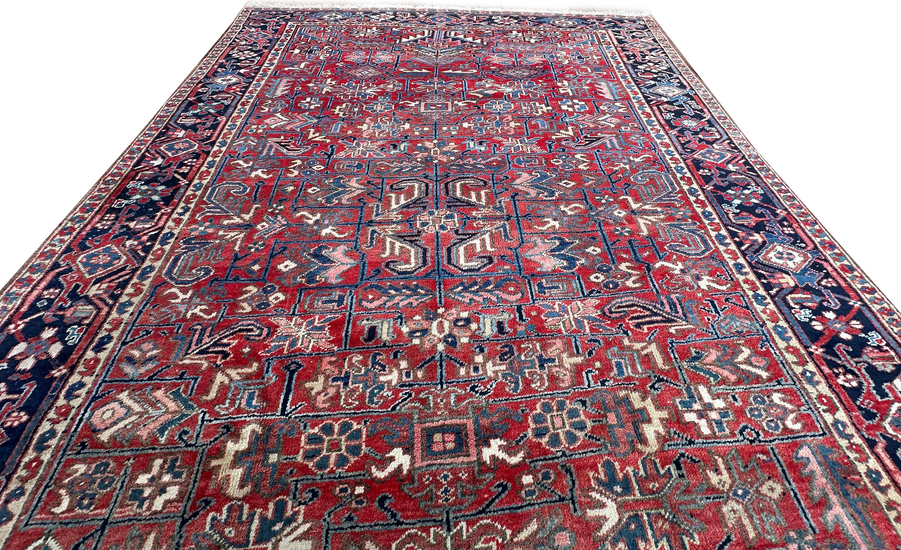 Tapis ancien Serapi Heriz Artistics Rust 8' x 11' 244cm x 336cm

