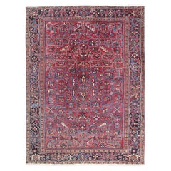 Antique Serapi Rug Antique Persian Heriz Serapi Rug Handmade Persian Rug 9x12