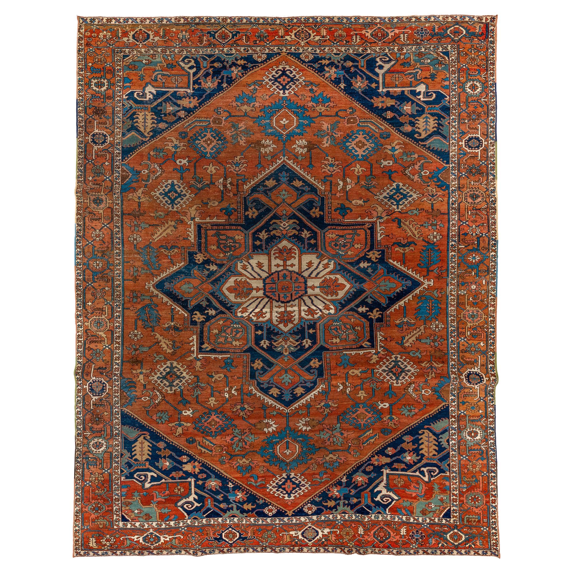 Tapis Serapi ancien datant du début des années 1900 en vente