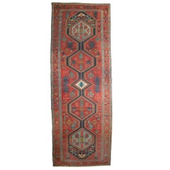 Tappeto antico Serapi Runner