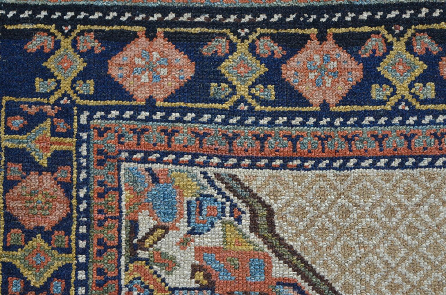 Antiker 1880er Persischer Seraband Gallery Teppich, Kamelwolle, 5' x 11' im Angebot 2