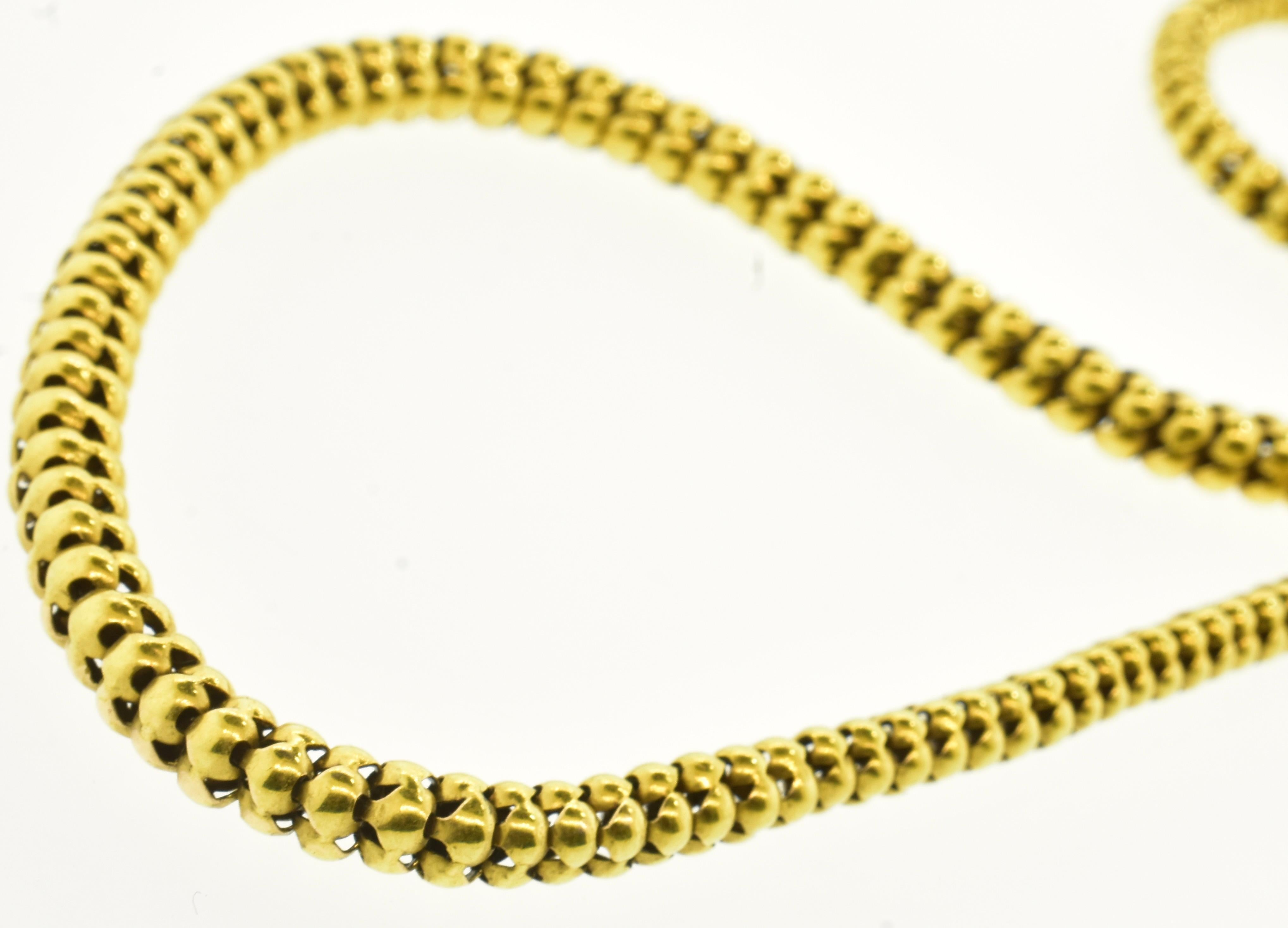 Antike Schlangen- und Herz-Halskette mit Granat- und Diamantaugen im Fantasieschliff, um 1870 im Angebot 3