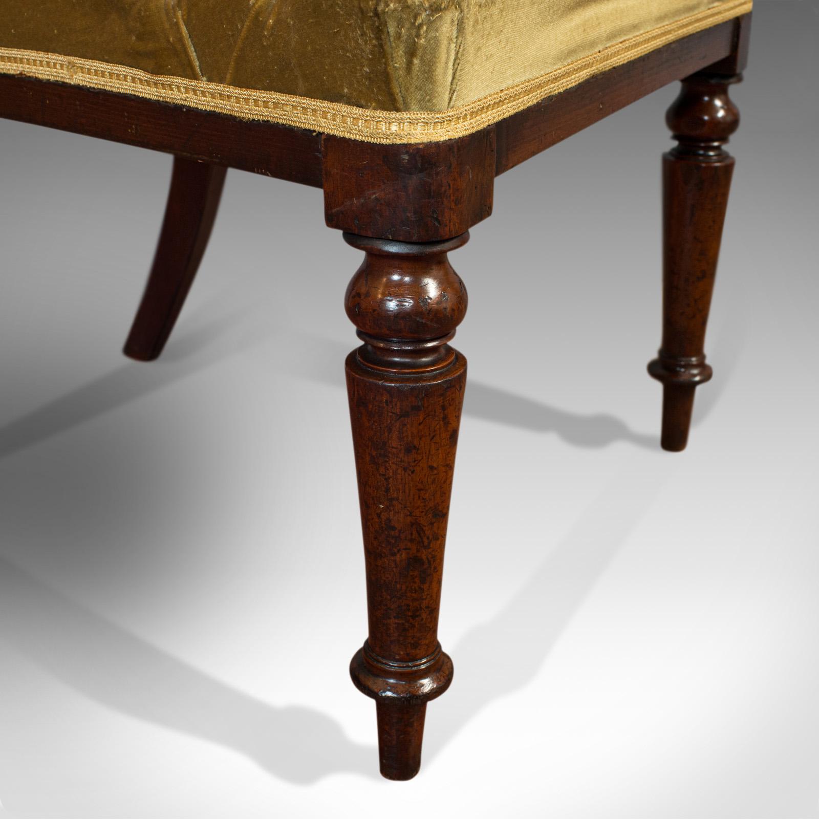 Antique Serpentine Armchair, English, Mahogany, Elbow Seat, Regency, circa 1820 7