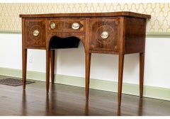Antique Serpentine Hepplewhite Style Sideboard