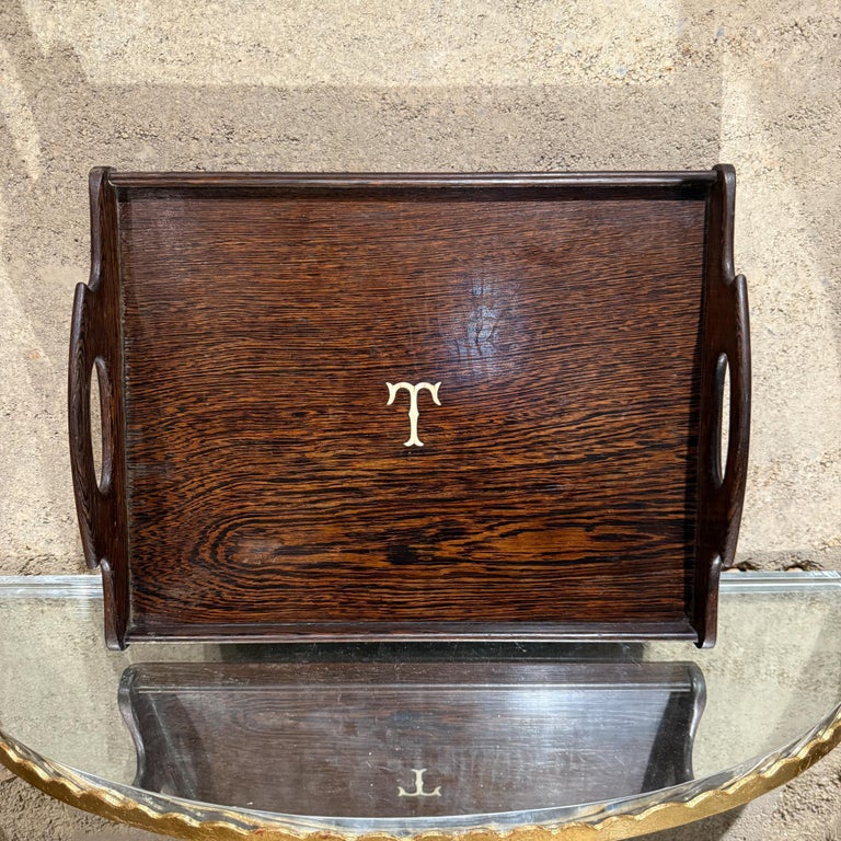 Plateau de service ancien en bois | Coucou Retro