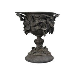 Tasse de service ancienne, continentale, bronze, gobelet, 18ème siècle, géorgienne