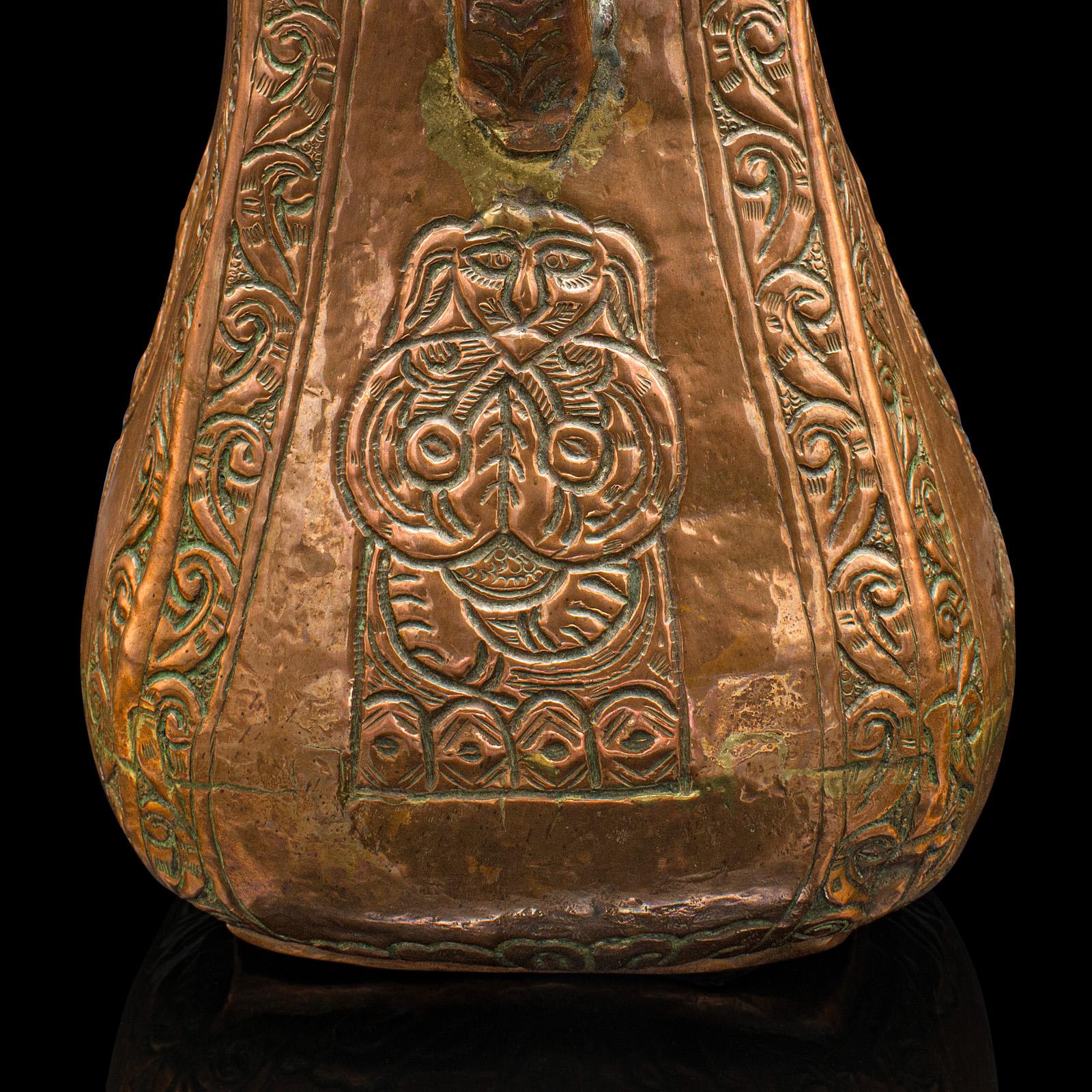 Antiker Servierkrug, chinesisch, Kupfer, dekorative Kanne, Provinz, viktorianisch im Angebot 4