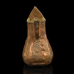 Antigua Jarra para Servir, China, Cobre, Aguamanil Decorativo, Provincial, Victoriana