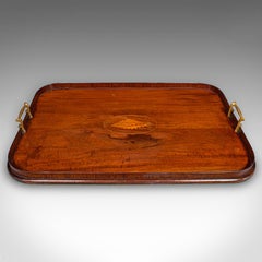 Antique Serving Platter, English Afternoon Tea Tray, Georgian Revival, Edwardian