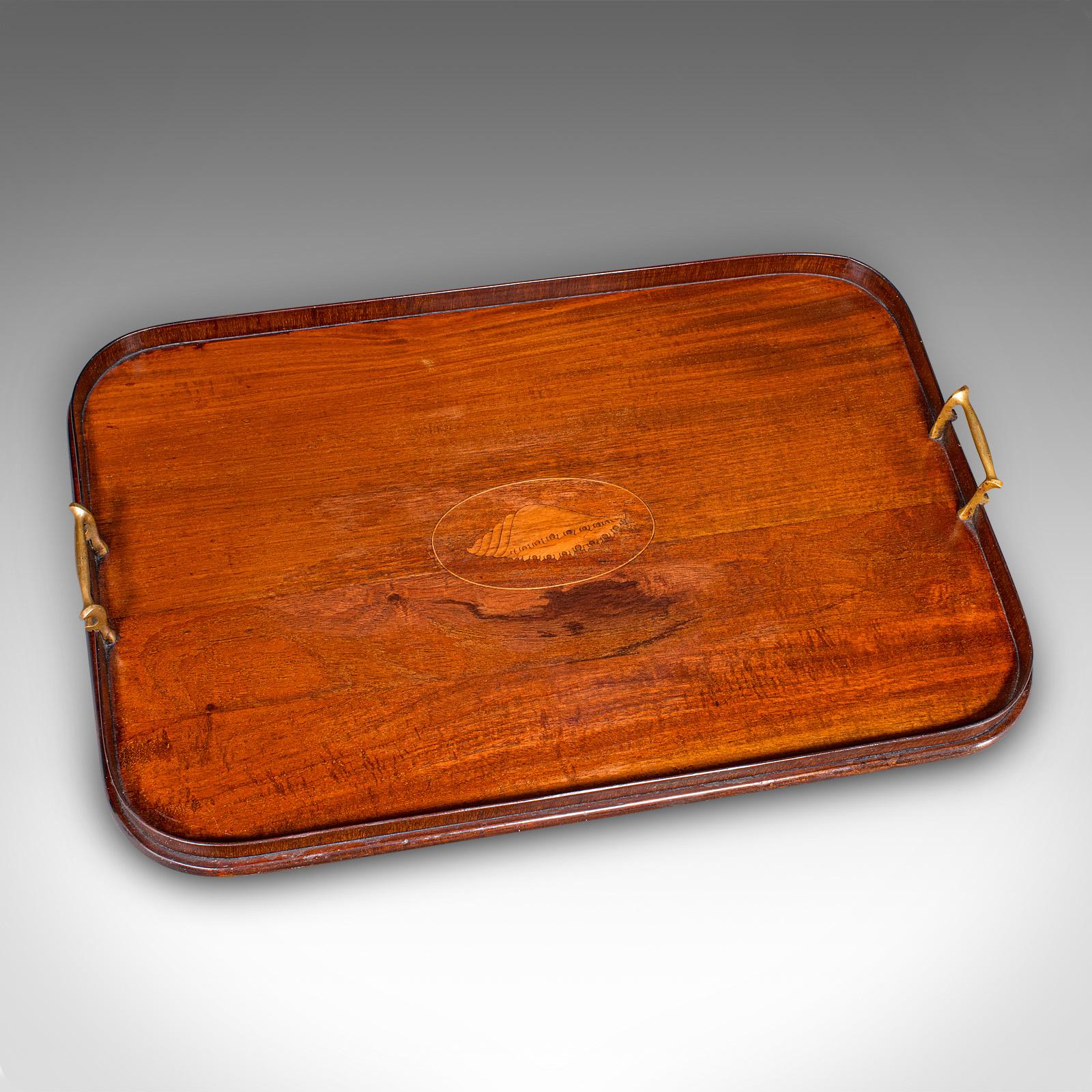 20ième siècle Antique Serving Platter, English Afternoon Tea Tray, Georgian Revival, Edwardian en vente