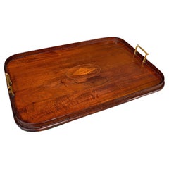 Antique Serving Platter, English Afternoon Tea Tray, Georgian Revival, Edwardian