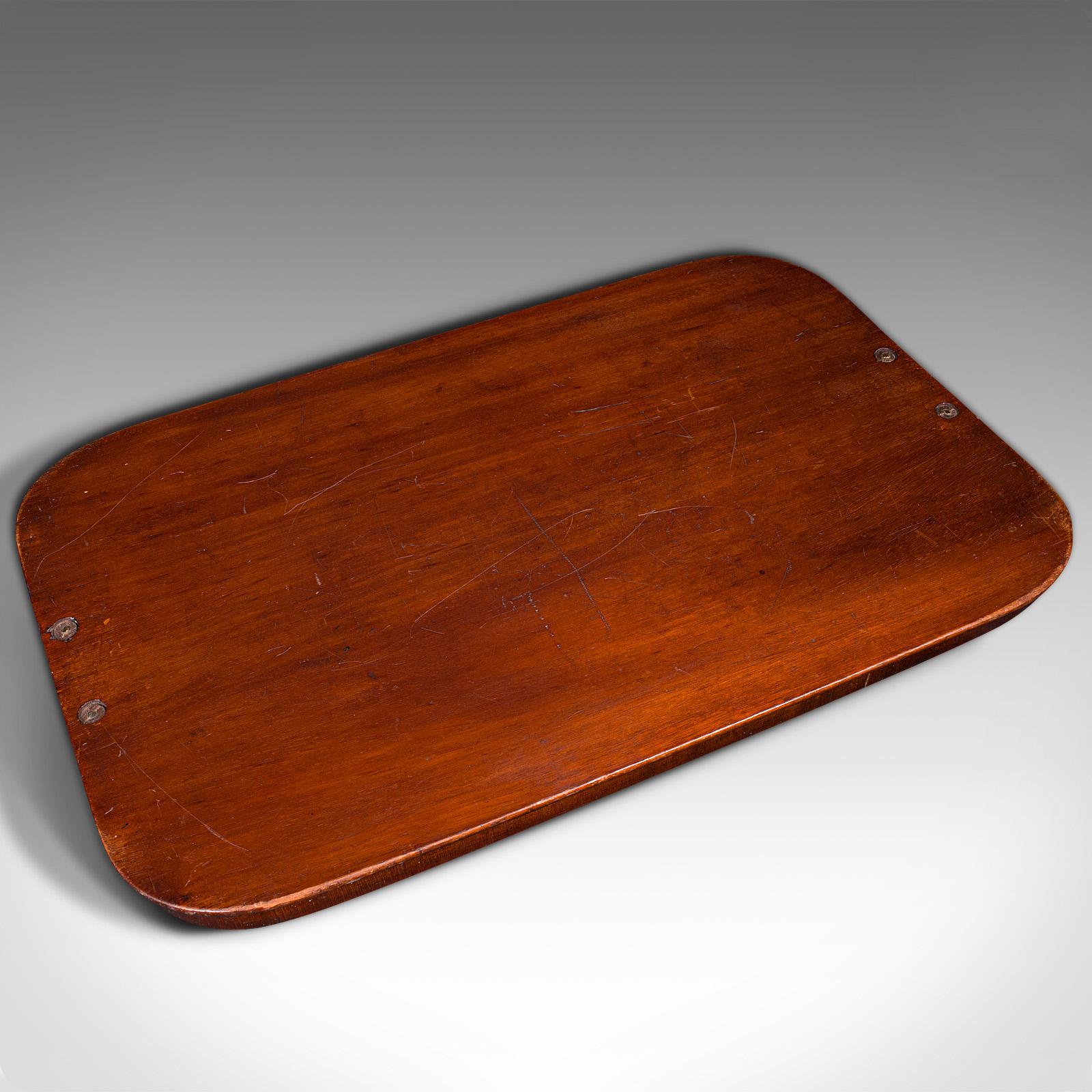 Antique Serving Tray, English, Mahogany, Inlay, Afternoon Tea, Victorian, C.1900 3