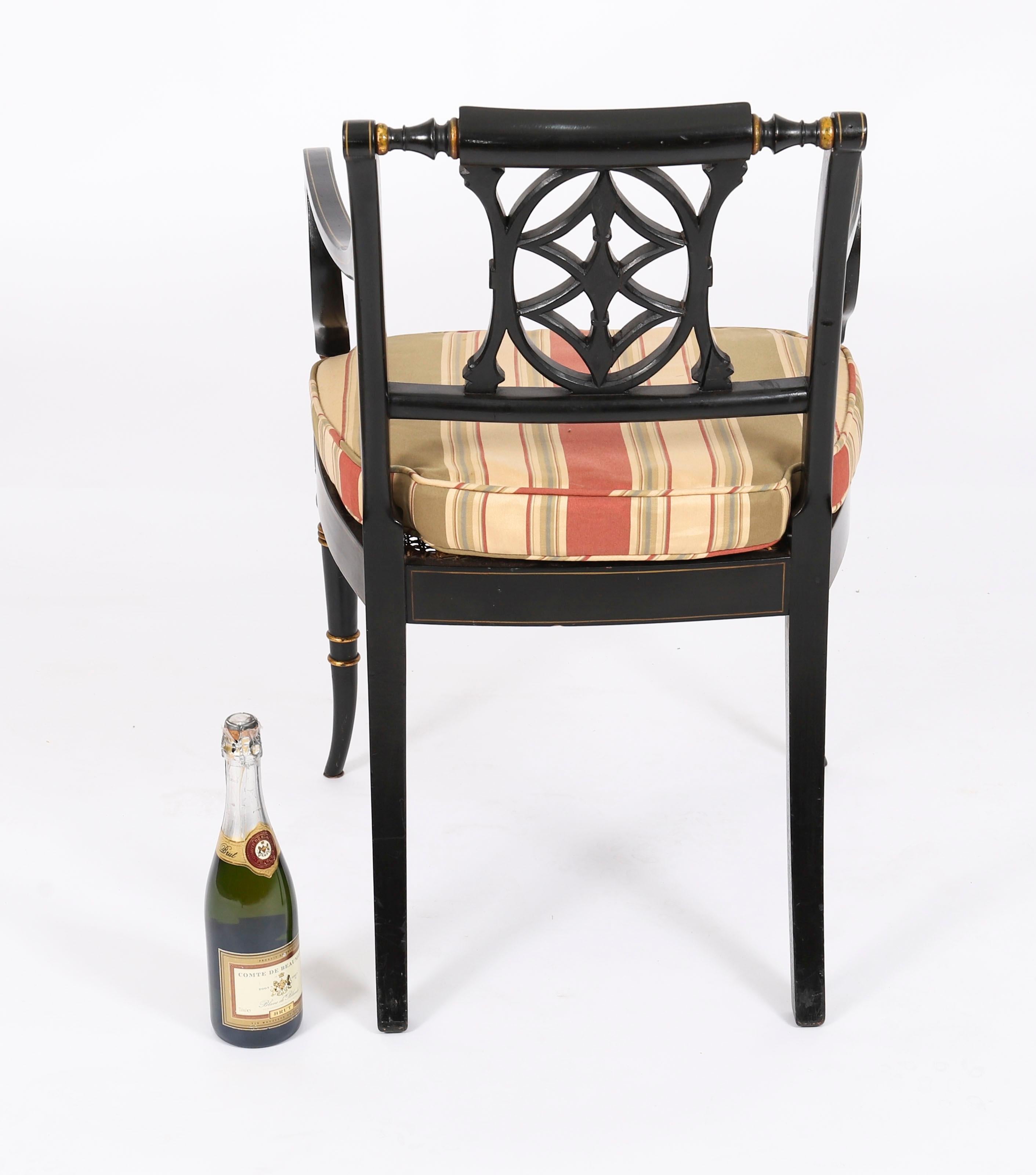 Antique Set 10 English Revival Pierced Splat Back Dining Chairs 20th ...