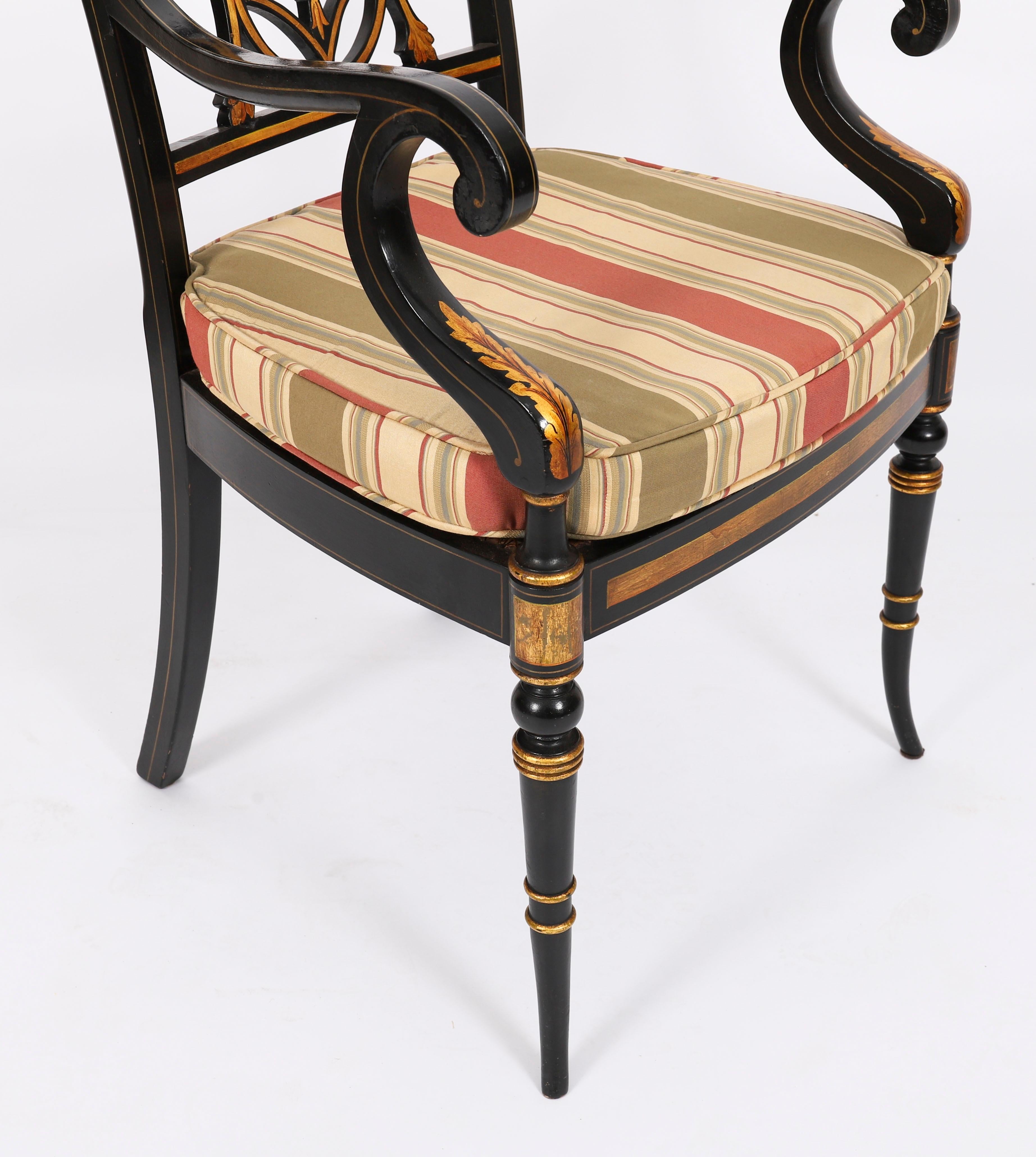 Antique Set 10 English Revival Pierced Splat Back Dining Chairs 20th ...
