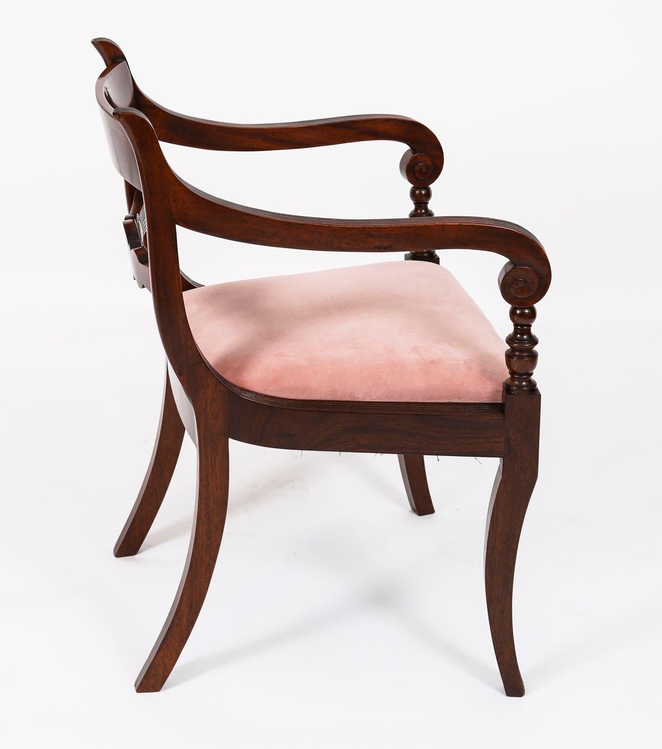 Antique Set 12 Regency Bar Back Dining Chairs C1830 19th Century in vendita 6