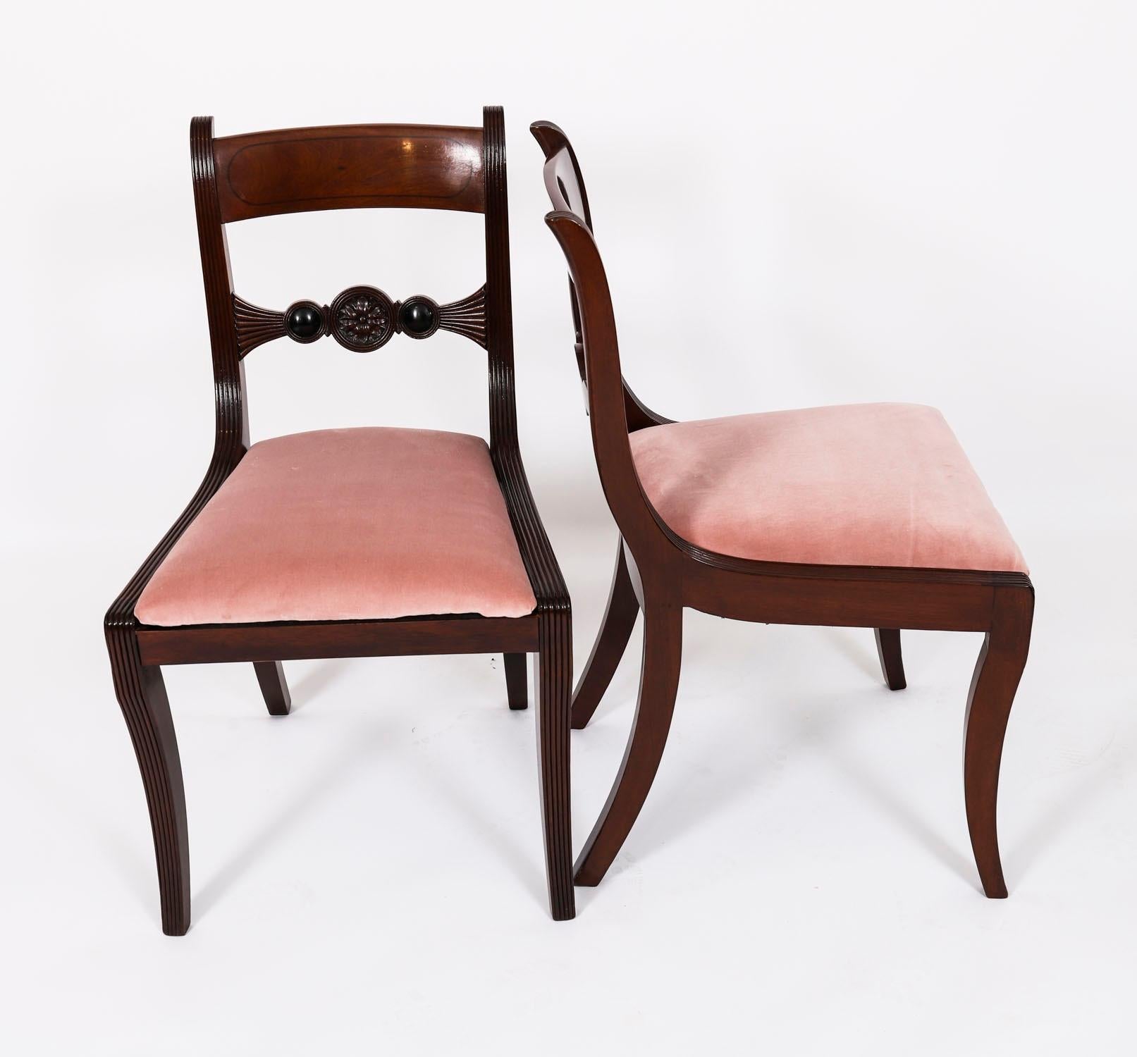 Antique Set 12 Regency Bar Back Dining Chairs C1830 19th Century in vendita 3