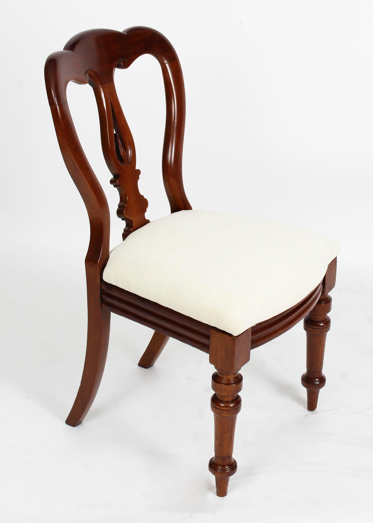 victorian spoon back dining chairs