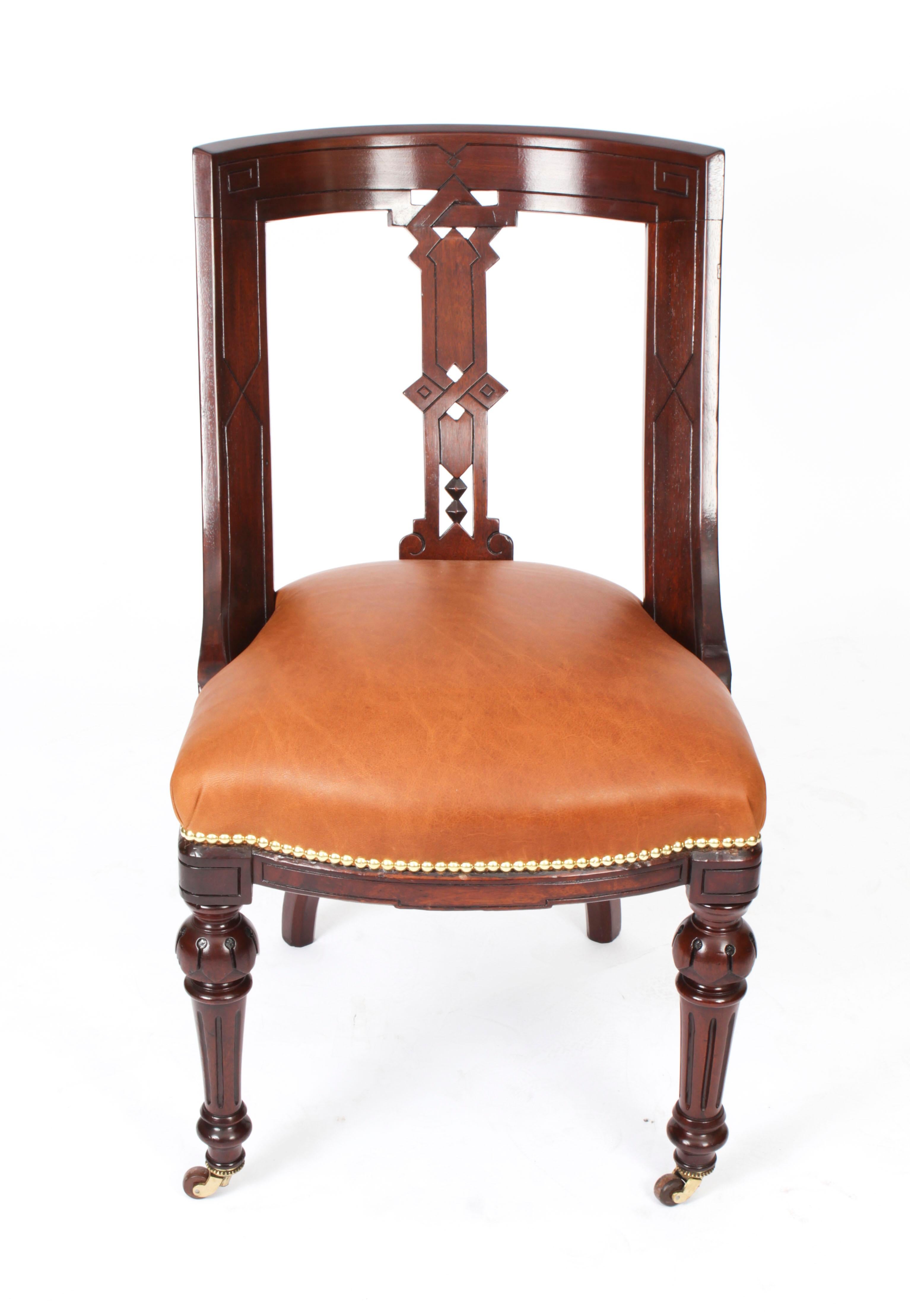 Antique Set 14 Scottish Athenian Dining Chairs, 19th Century In Good Condition For Sale In London, GB