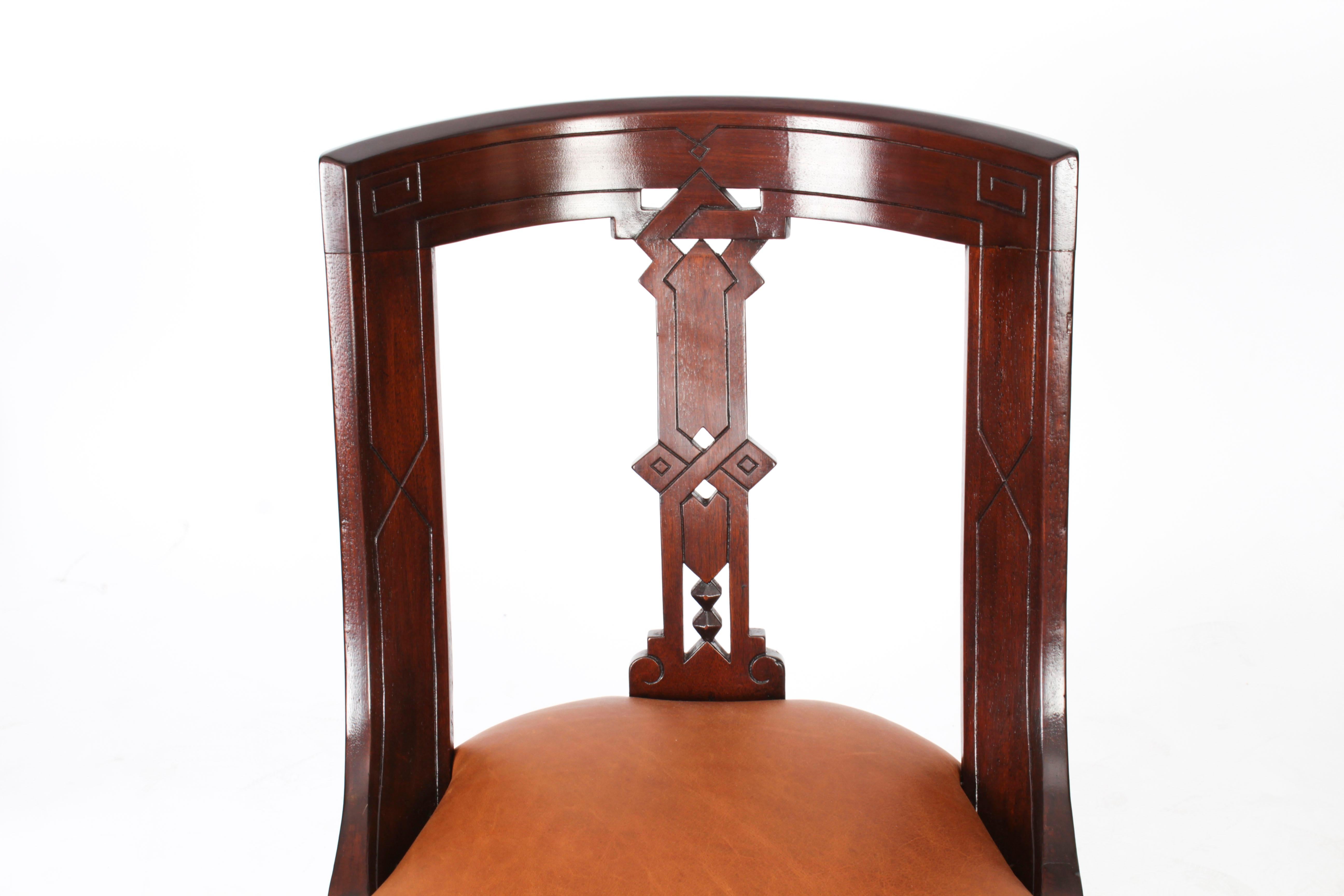 Antique Set 14 Scottish Athenian Dining Chairs, 19th Century 1