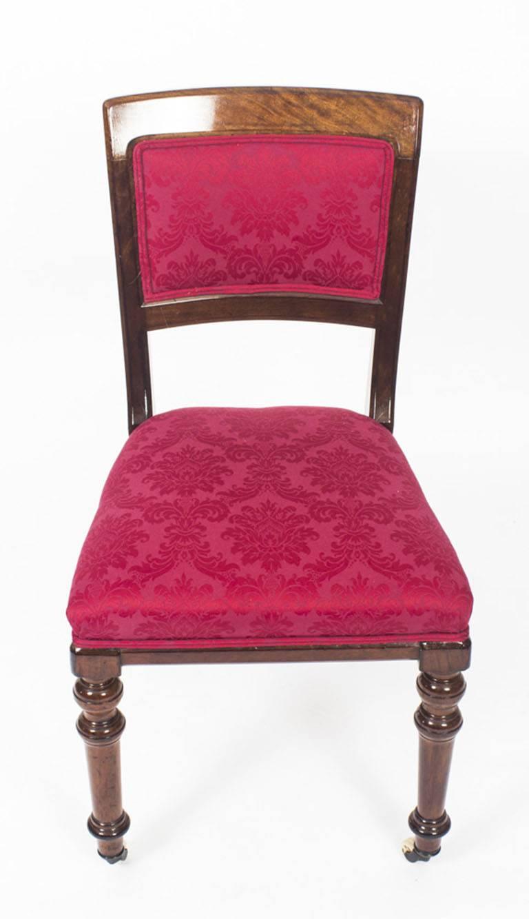 mahogany upholstered dining chairs