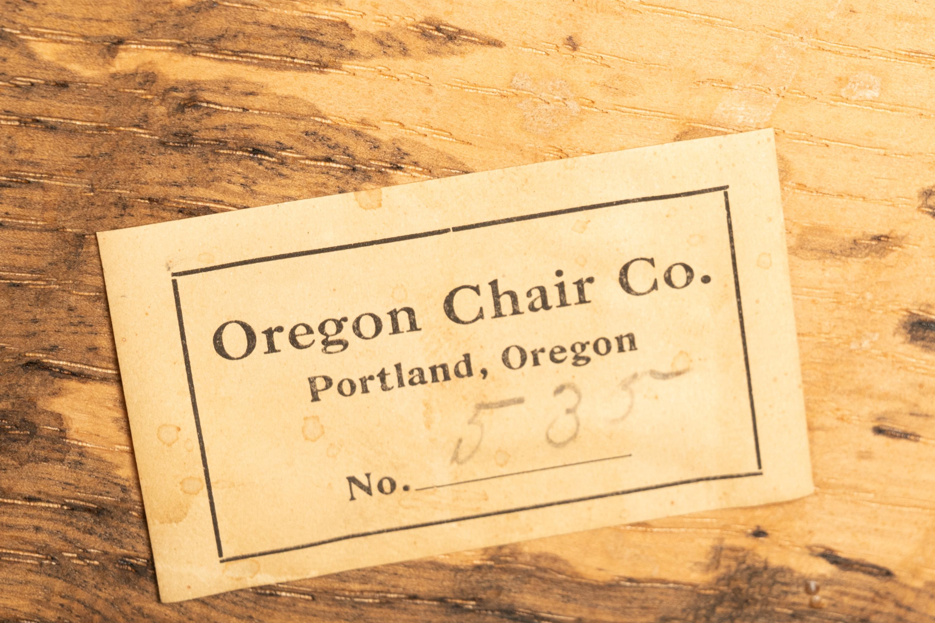 Antique Set 4 American Oak Arts & Crafts Mission Arm Chairs Stickley Oregon 1910 For Sale 14