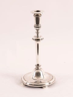 Antique Set 4 Silver Plated Candlesticks, Gibbons of Wolverhampton 20th Century