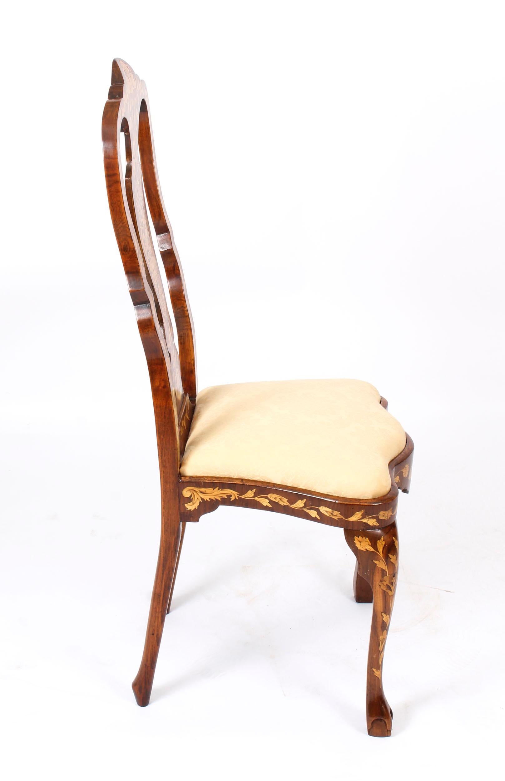 antique high back dining chairs