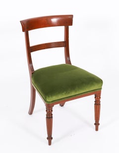 Antique Set 6 Regency Period Dining Chairs 19th Century