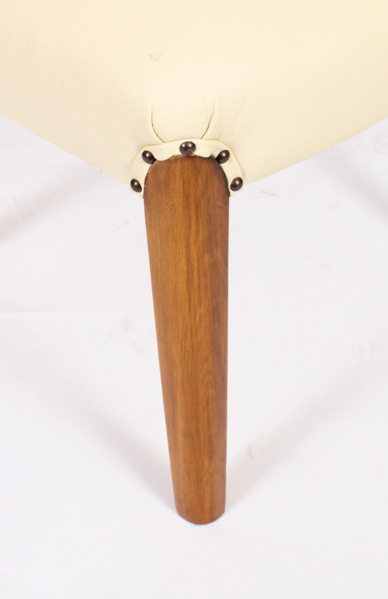Set antico di 8 sedie Art Deco in radica di noce crema con schienale a nuvola del XX secolo in vendita 10
