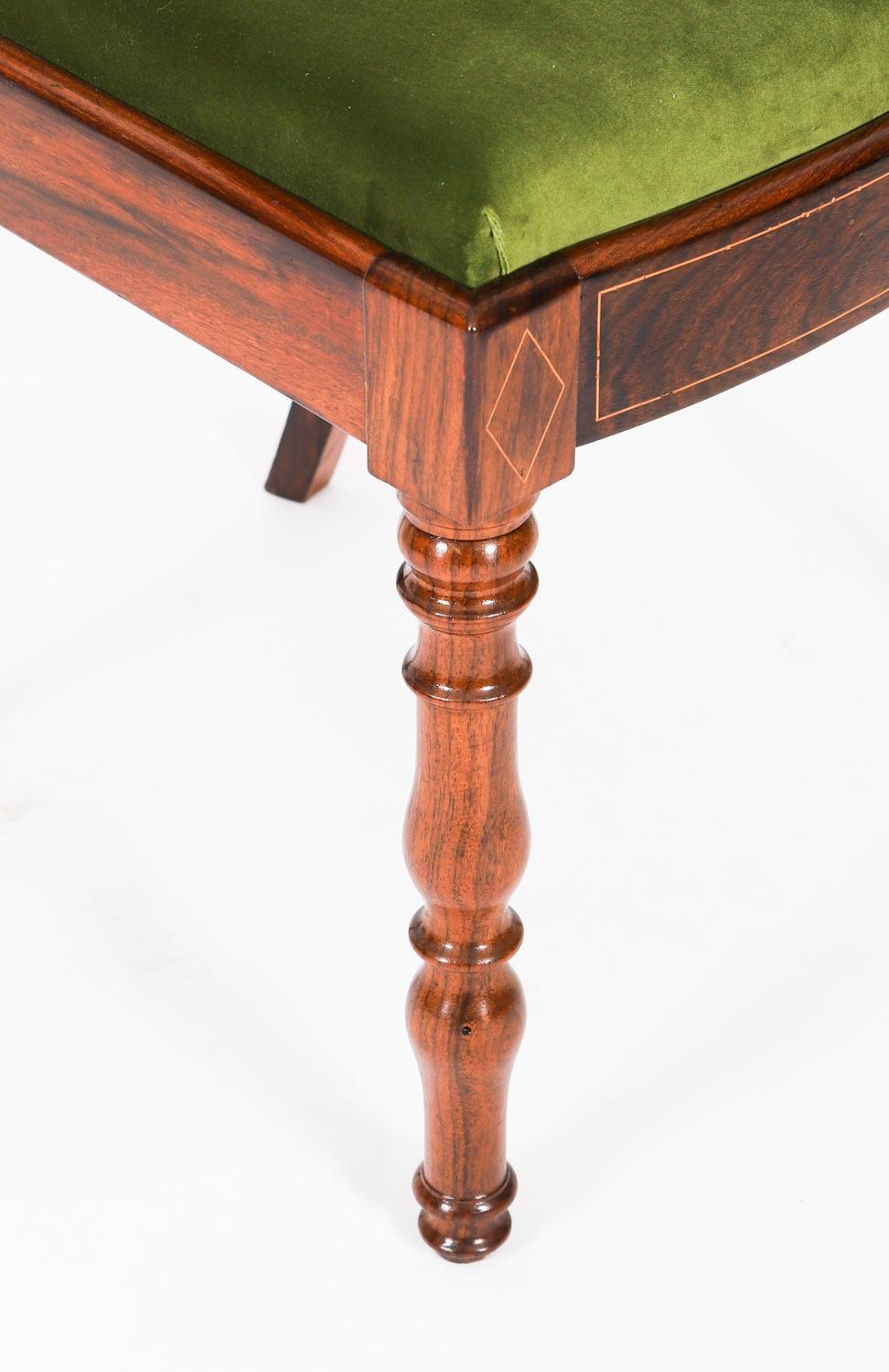 Antico set di 8 sedie da pranzo a spalliera William Williams IV, circa 1830, XIX secolo in vendita 7