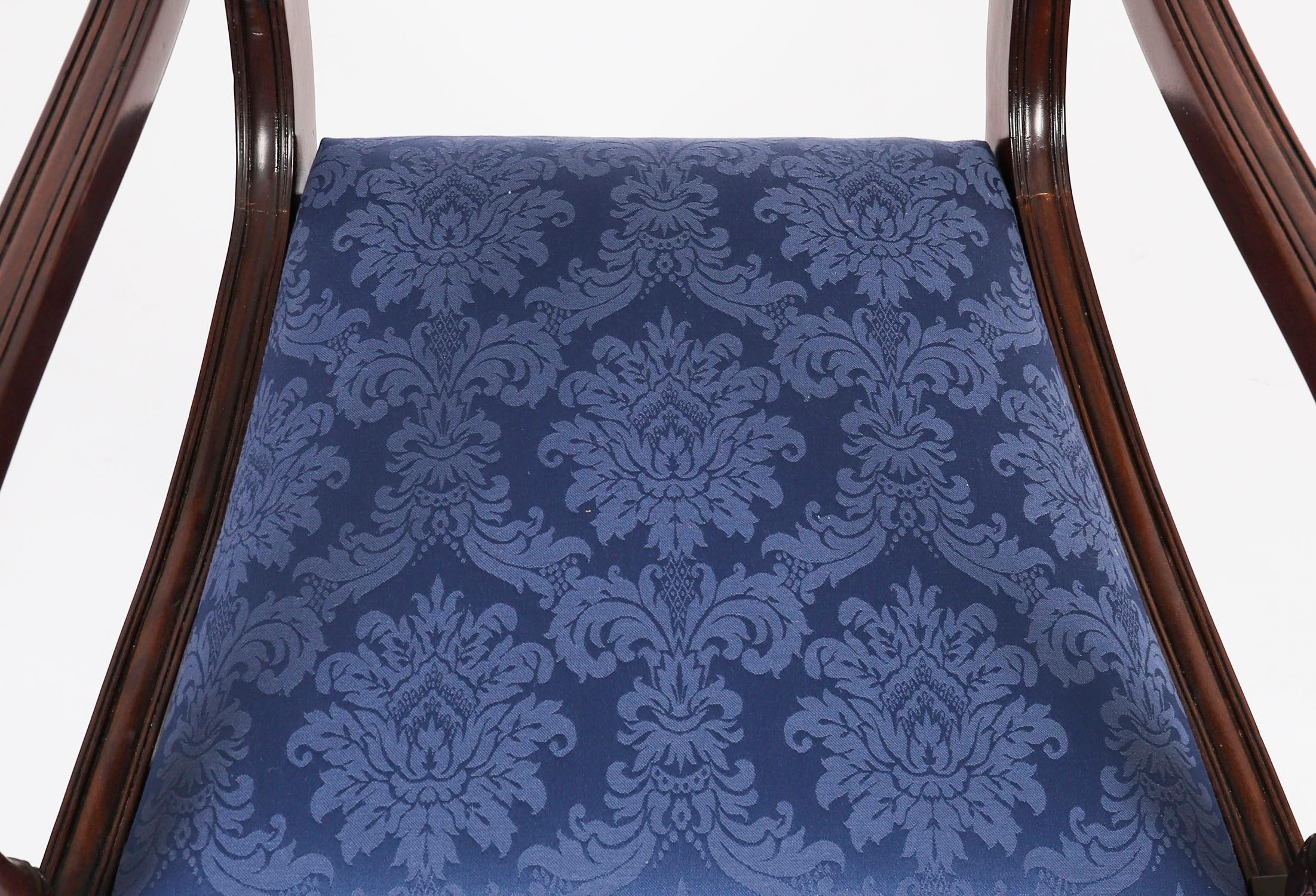 Early 19th Century Antique Set 8 Regency Period Dining Chairs C1820 19th Century