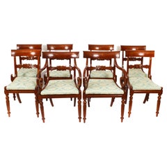 Antique Set 8 Regency Period Dining Chairs C1830 19th Century