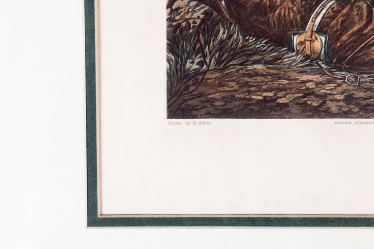 Burl Antique Set of Four Hand Colored Lithographs Forest's  Steeple Chase
