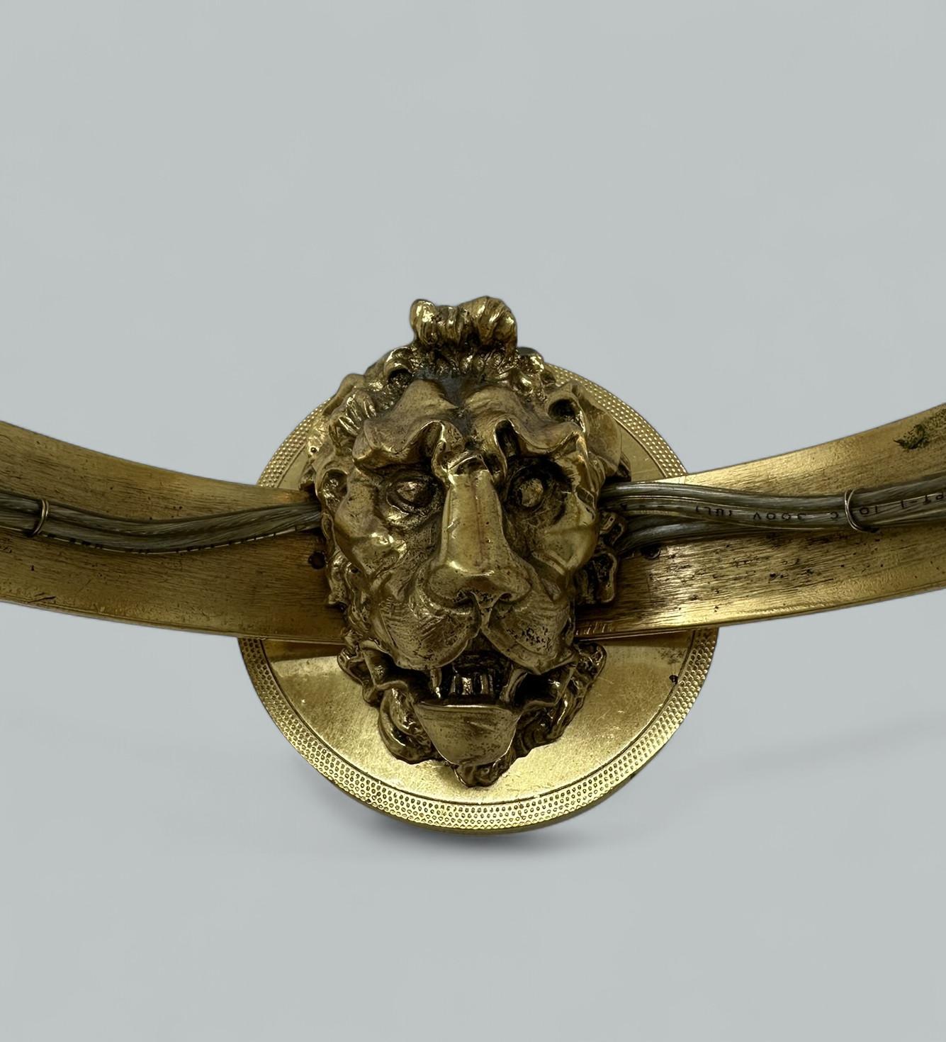 Antique Set Four Ormolu Gilt Bronze Treble Light Wall Electric Sconces Appliques For Sale 3
