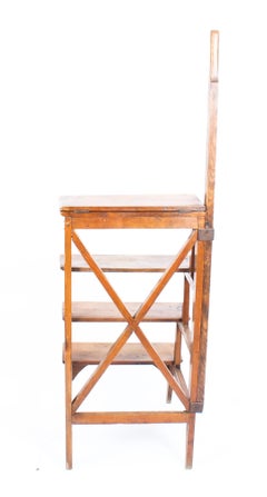 Antique Set Georgian Library Steps, 19th Century