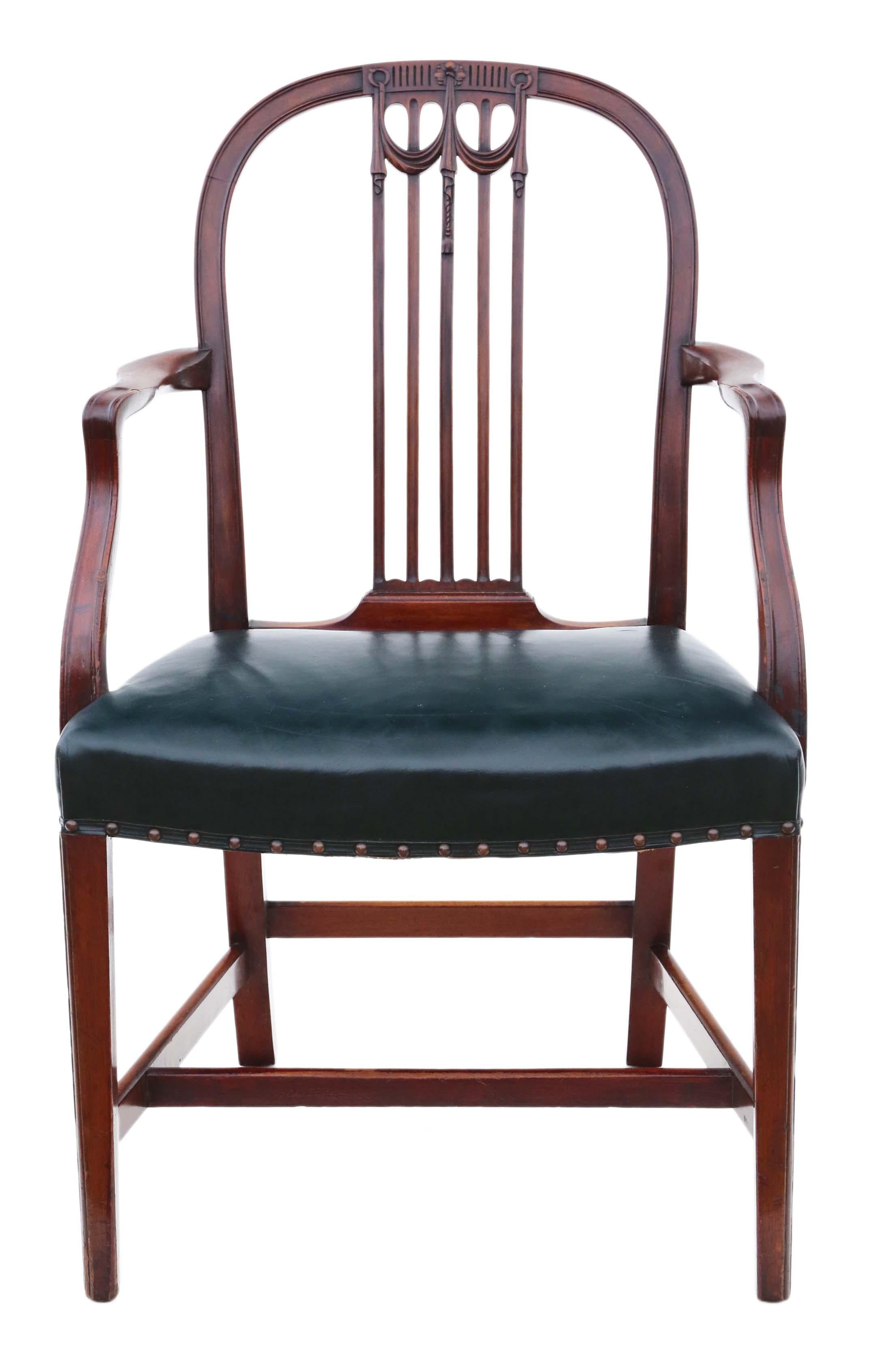 Antique Set of 10 '8+2' Mahogany Dining Chairs, 19th Century In Good Condition In Wisbech, Cambridgeshire