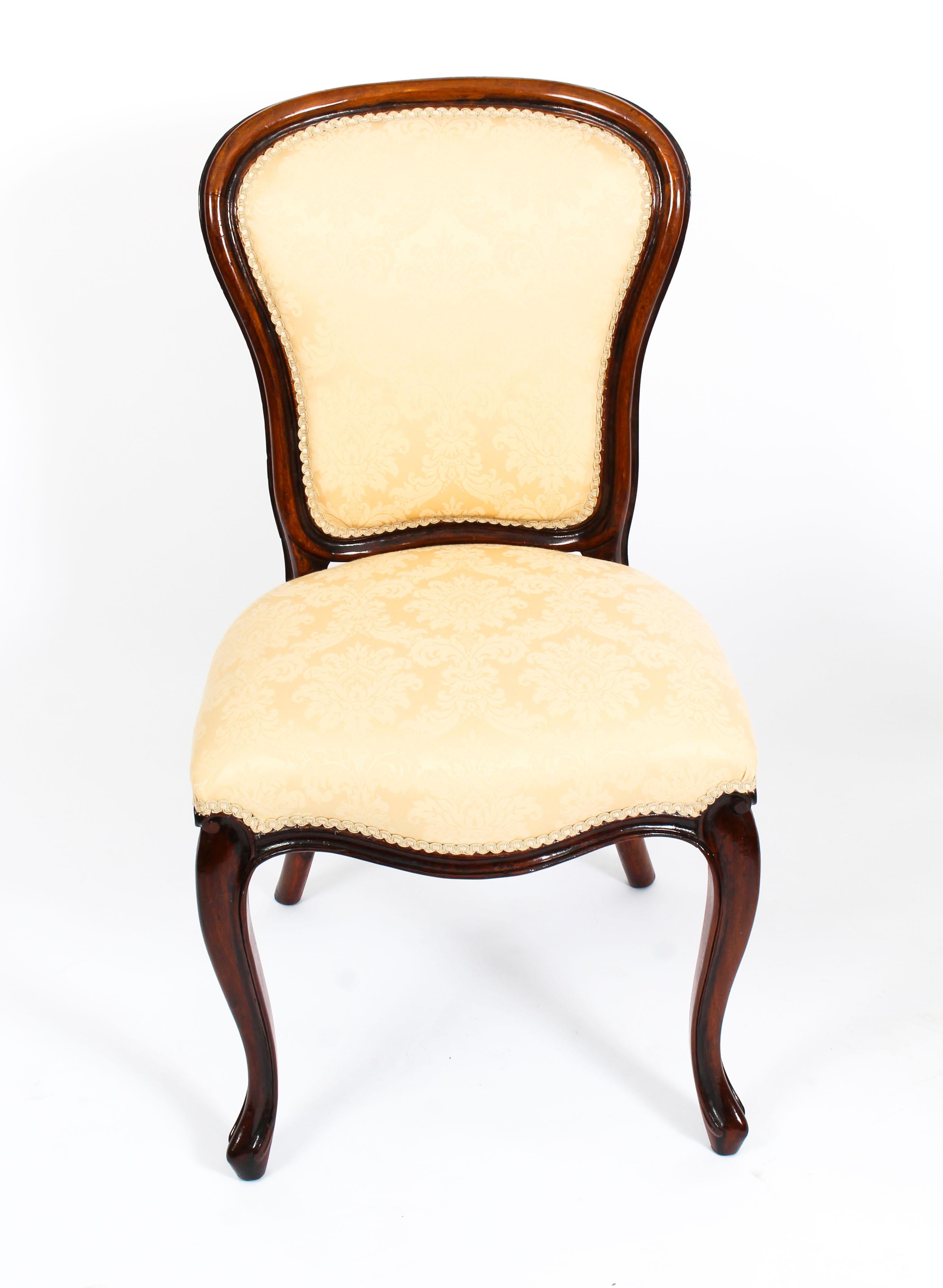 Antique Set of 10 Louis Revival Cabriole Dining Chairs 19th Century In Good Condition In London, GB