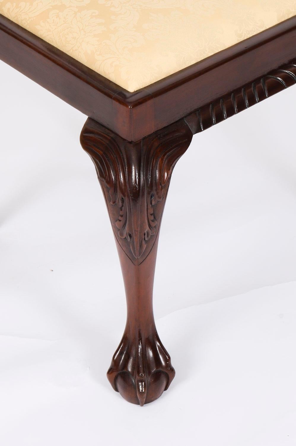 Antique Set of 12 George II Style Chippendale Dining Chairs 19th Century im Angebot 9