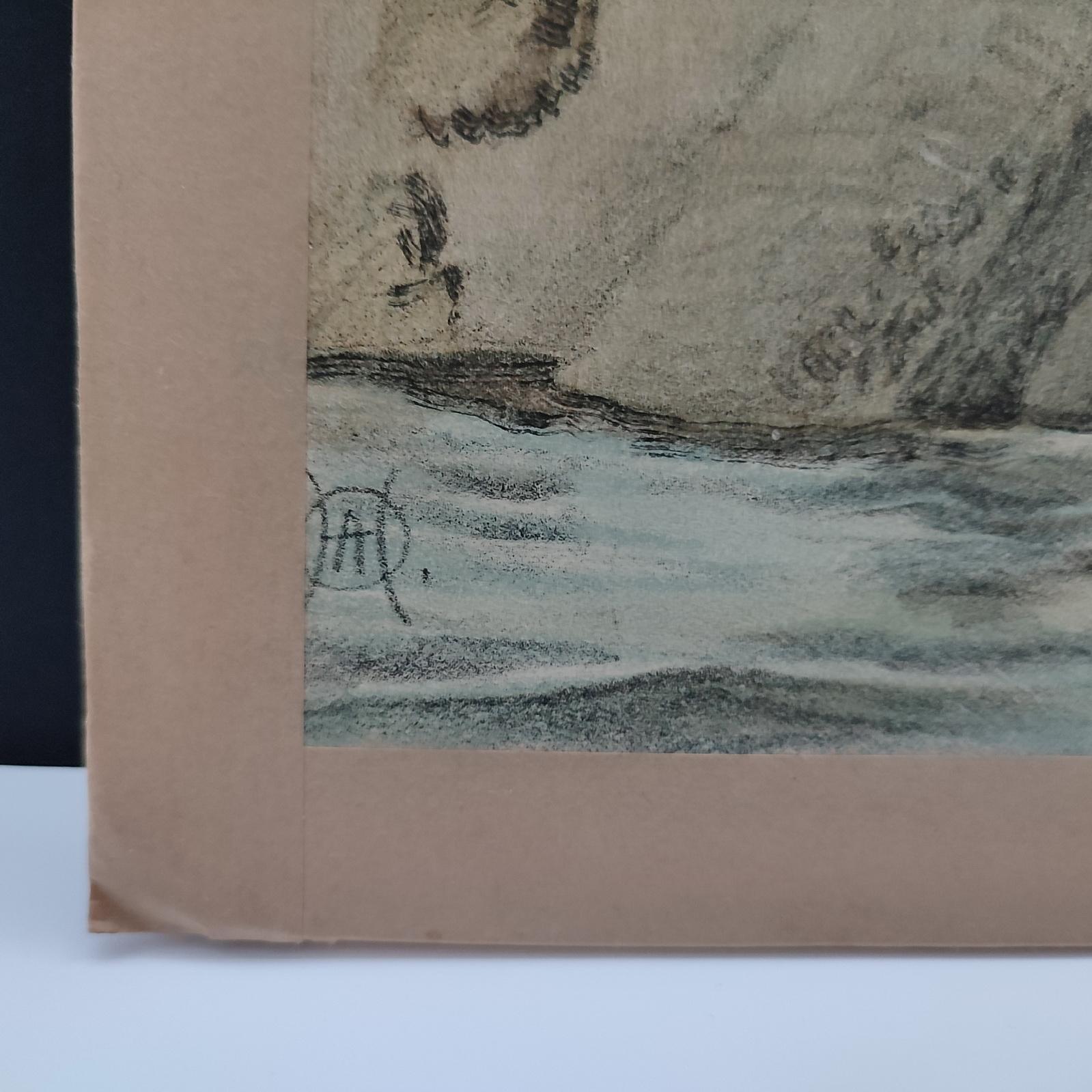 Antique Set of 3 Chromolithographed Prints, Double sided, Danske Billeder 1895 For Sale 1