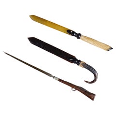 Antique Set of 3 Letter Openers ca. 1900