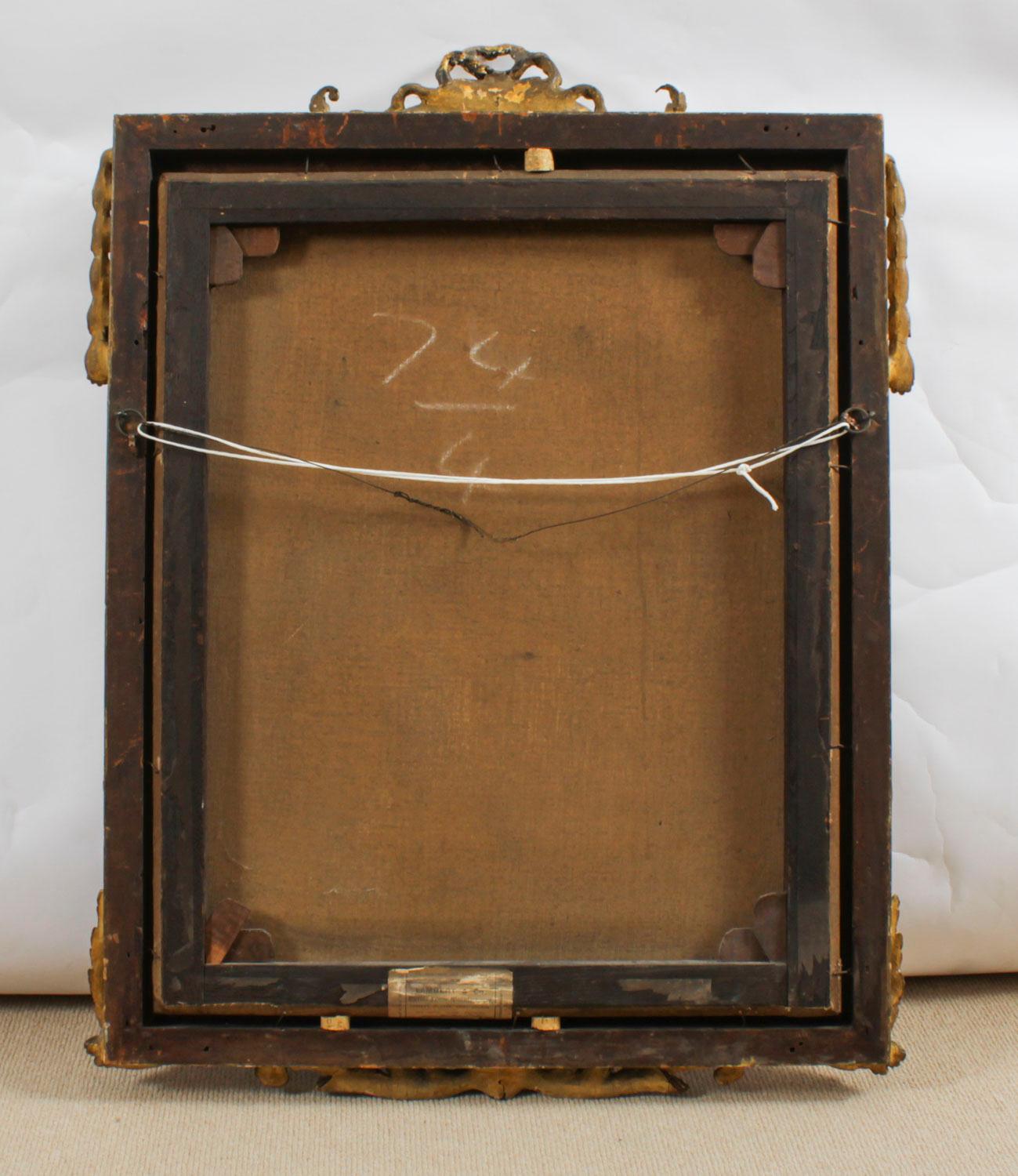 Antique Set of 4 Oil Paintings Four Seasons by Guiseppe Mazzolini 19th Century For Sale 13